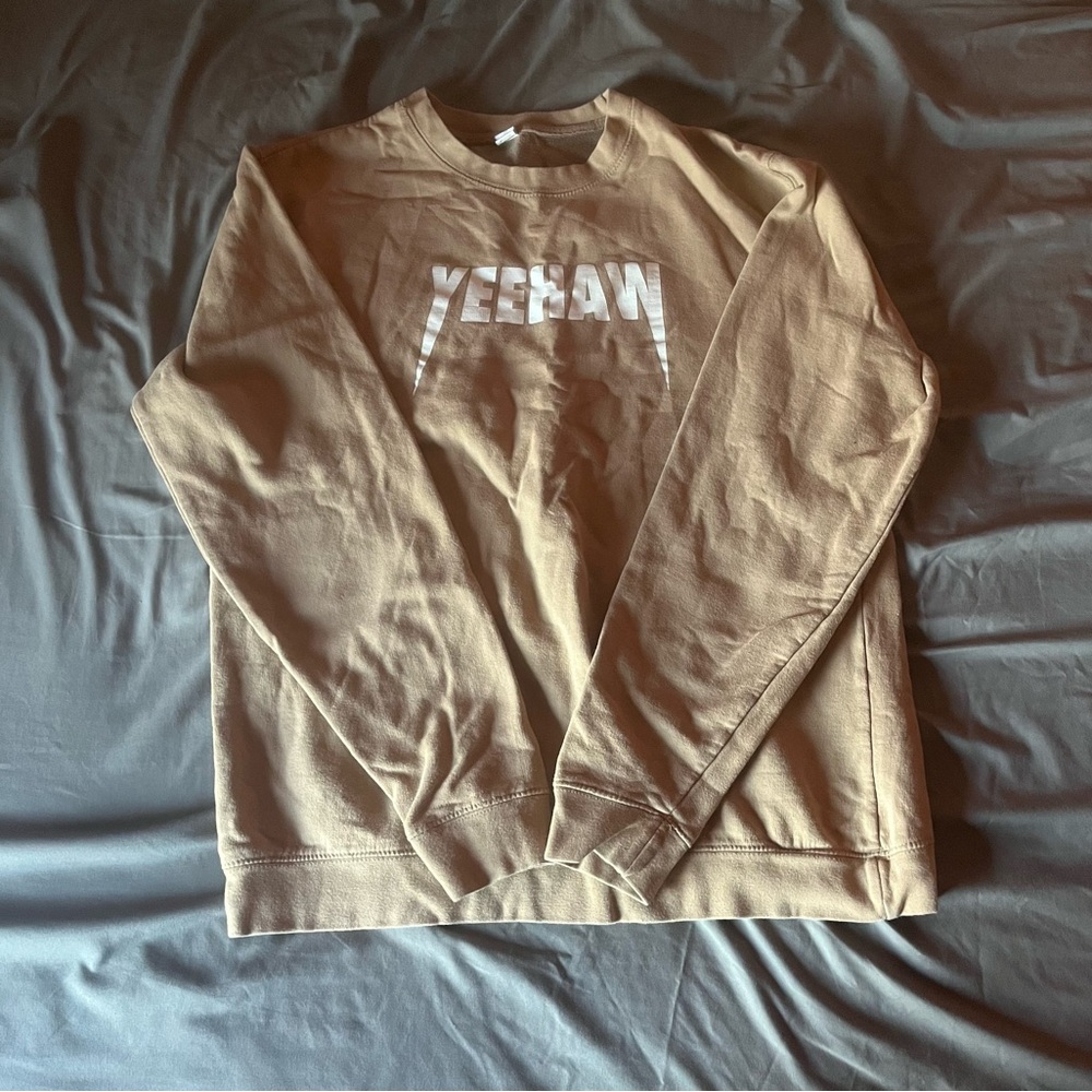Tan Yeehaw Graphic Sweatshirt